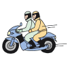 二輪車のイラスト