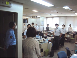 札幌方面中央警察署勤務員督励の写真