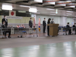 札幌方面警察拳銃射撃競技大会出席の写真