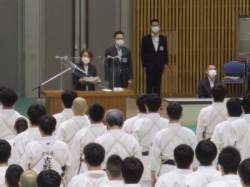 北海道警察逮捕術大会出席の写真