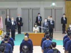 北海道警察剣道大会の視察の写真