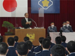 北海道警察学校入校式の写真