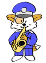 音楽隊ほくとくんのイラスト