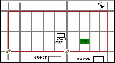 凌雲小学校周辺地区の地図