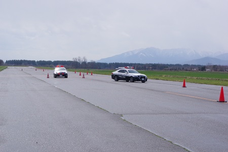 運転訓練中の様子