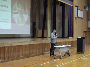 ご遺族の方のの講演のようす