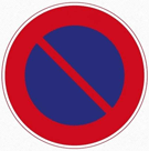 標識　駐車禁止