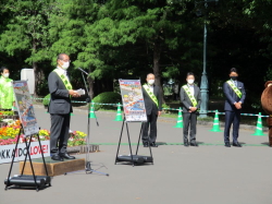 秋の全国交通安全運動「2022交通安全道民総決起大会」への出席の写真