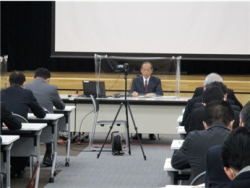 歳末の薄野歓楽街パトロール出発式参加の写真