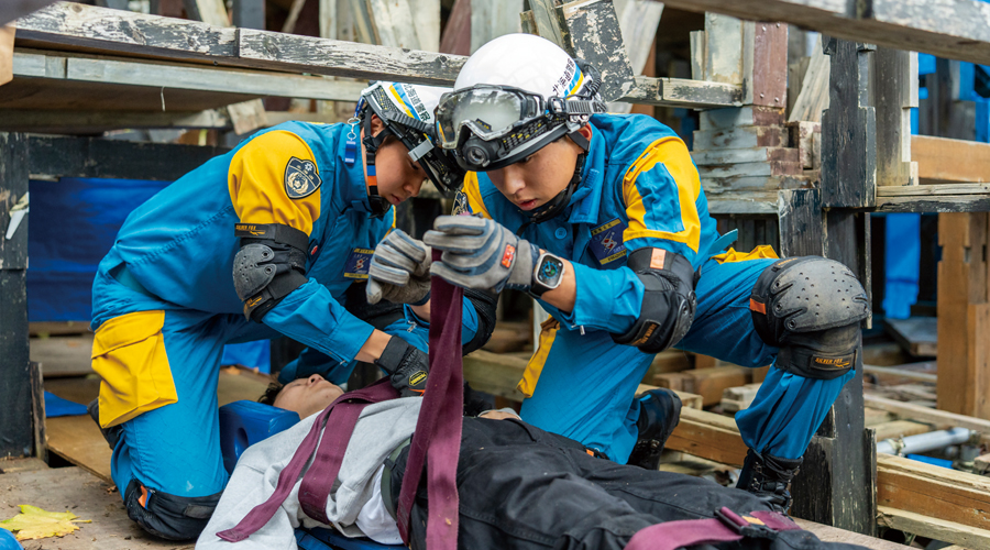 災害救助活動（機動隊）