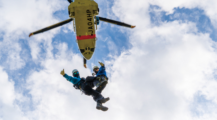 人命救助活動（航空隊）