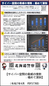 サイバー空間の脅威の情勢