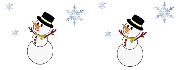 雪だるまのイラスト