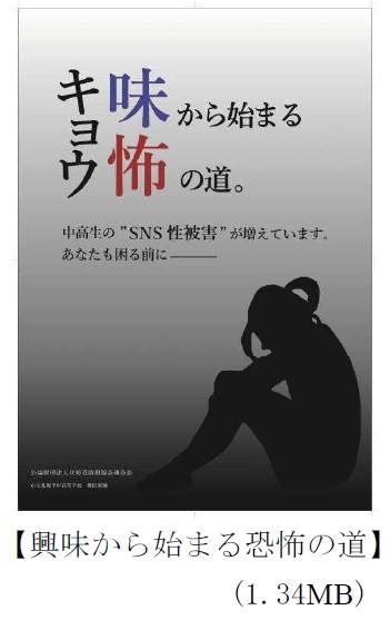 「興味から始まる恐怖の道」のポスター